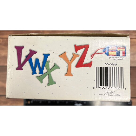 Sizzix 38-0606 Fun Serif Uppercase Alphabet Set of 26 Die-Cutters - Picture 2 of 3